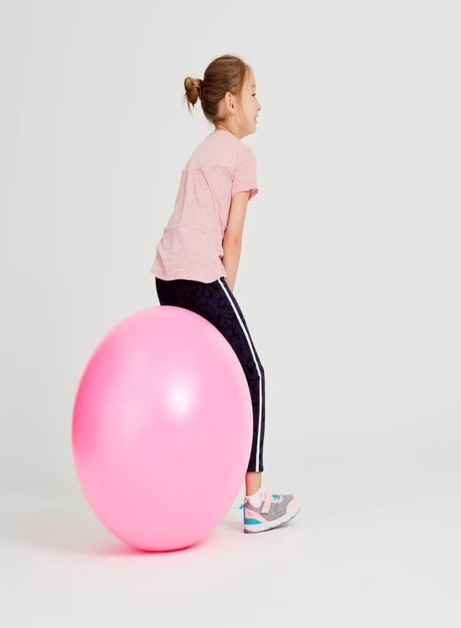 Abhsant Rubber Hop Ball Kangaroo Bouncer (Size 65 cm) Multicolor, with Pump (Pink) - Image 3